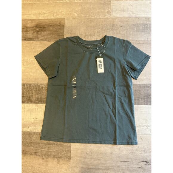 Alpine Design Shirt Mens Medium Green Crew Neck Short Sleeve Organic Cotton Tee - Picture 2 of 9